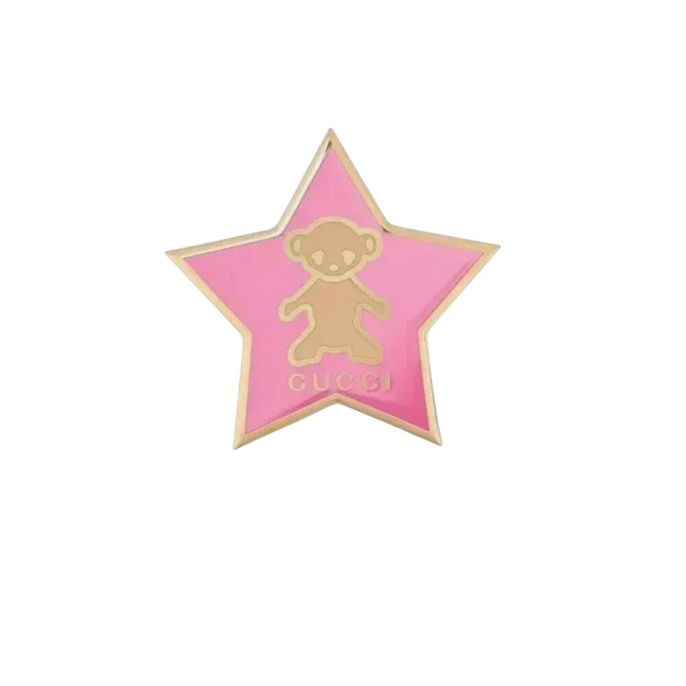 Gucci Star Shaped Teddy Brooch